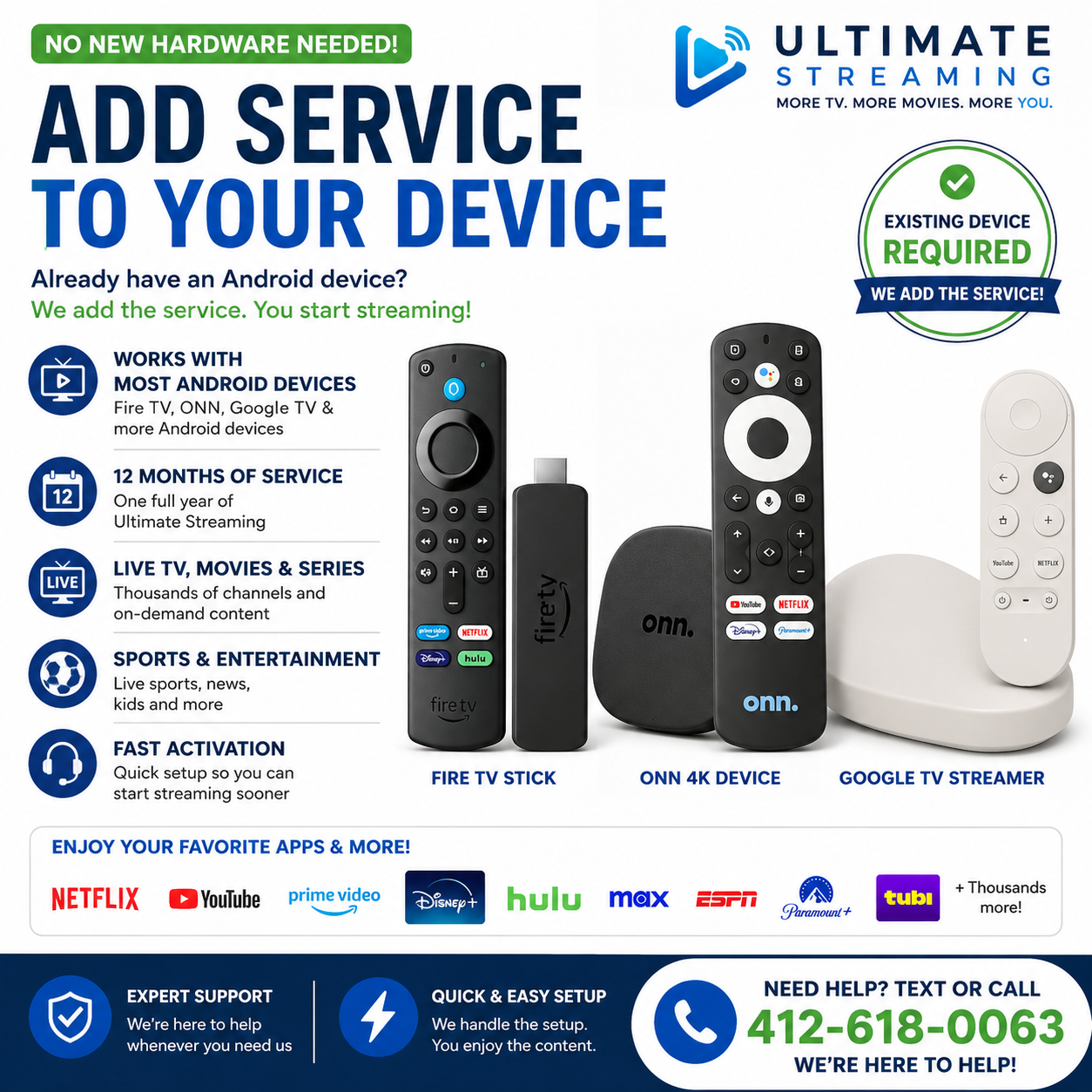 Add Streaming Service To Your Existing Device
