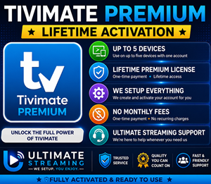 TiviMate Premium Lifetime Activation (Up to 5 Devices)