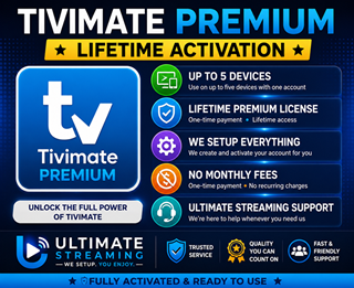 TiviMate Premium Lifetime Activation (Up to 5 Devices)