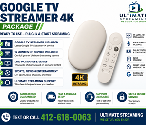 GOOGLE TV STREAMER 4K PACKAGE