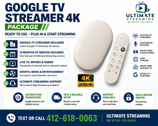 GOOGLE TV STREAMER 4K PACKAGE