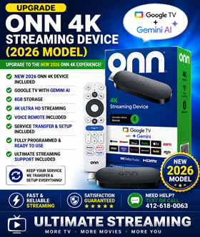 UPGRADE: ONN 4K STREAMING DEVICE (2026 MODEL)
